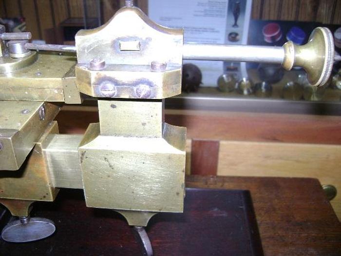 Used 1369-385 Antique Jewelers Watchmaker Mandrel Machinist Clock Lathe Circa 1860, Made in Switzerland