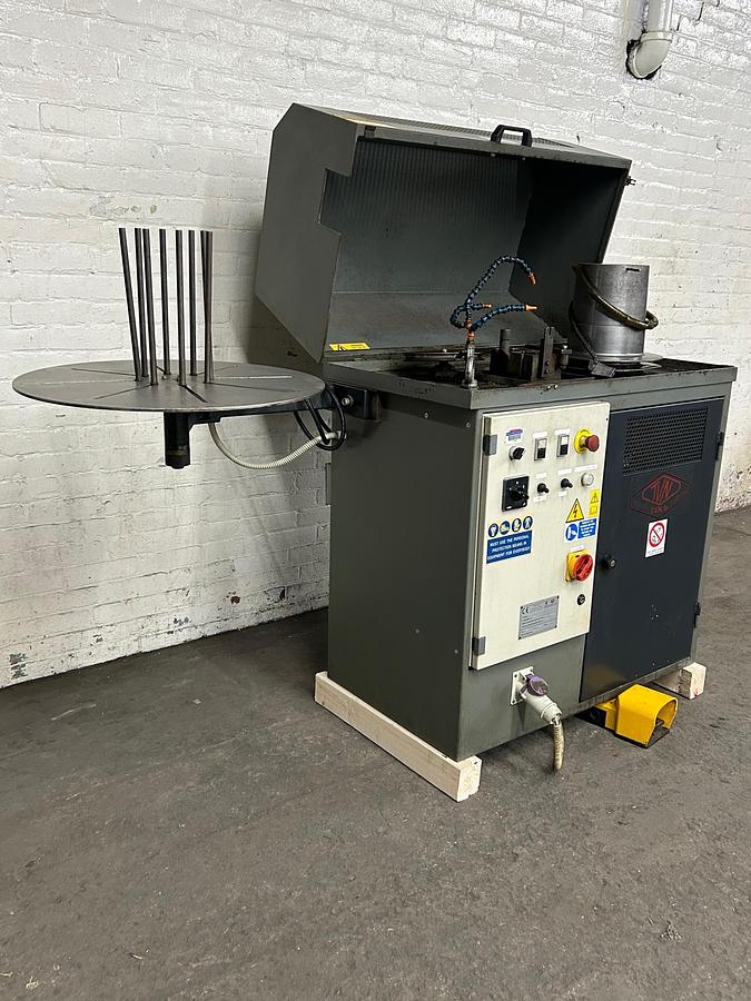 Used TVN Model T2/P Two Passages Bull Block Wire Drawing Machine, 5mm Max Gold Wire Input