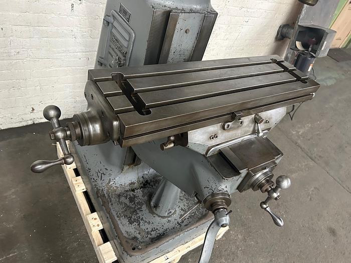 Used Bridgeport 9" x 32" 1 HP, 8-Speed Ram Type J-Head Vertical Milling Machine & R8 Collets