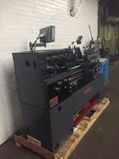 Used Clark 14″ x 40″ Geared Head Toolroom Lathe – Inch/Metric – NEW! W/DRO, TOOLING