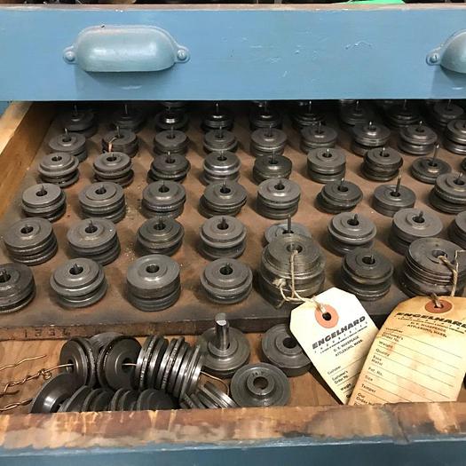 Used 9127-150 Antique Vintage Turks Head Engraved & Forming Rolls Collection of 1,750