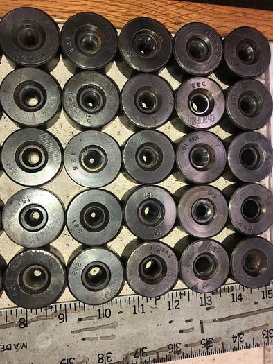 Used 3047-140 Lot of 50 Tungsten Quality Carbide Medium-Size Wire and Tube Drawing Dies