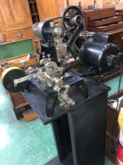Used 3398-385 Wm.H.Baker Antique Blanking Press with Mechanical Indexing Roll Feed – Circa 1890