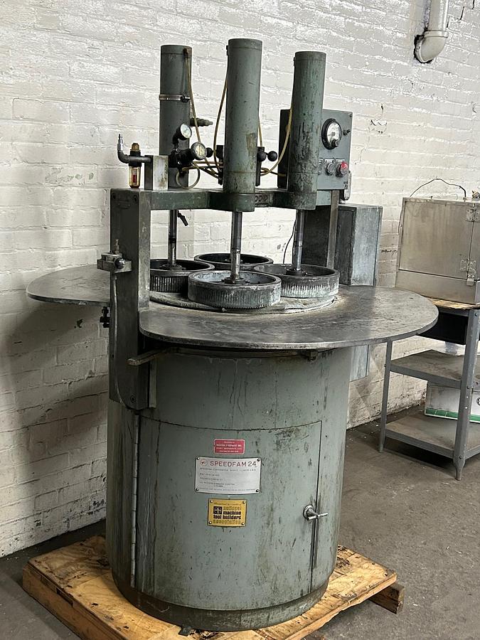Used Speedfam 24" Lapper / Lapping Machine with 9" Discs, Pneumatic Plates