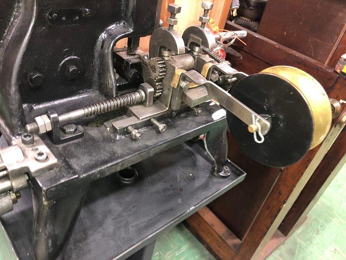 Used 3398-385 Wm.H.Baker Antique Blanking Press with Mechanical Indexing Roll Feed – Circa 1890