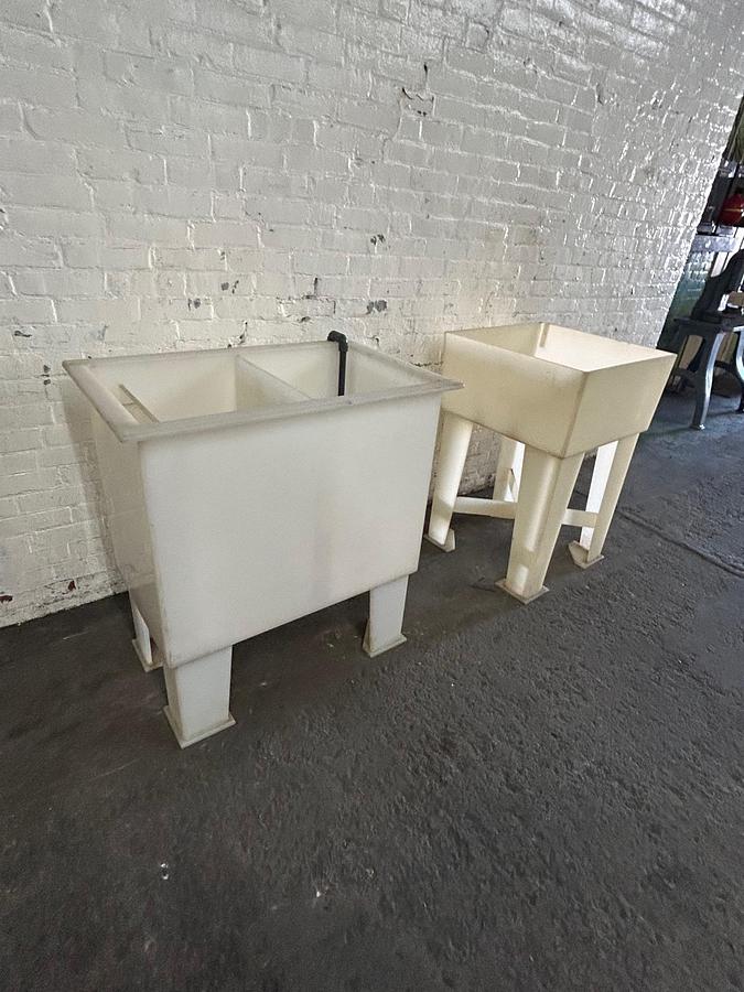 Used Polypropylene Counter Flow Dual Rinsing Tank Wet & Dry Tank