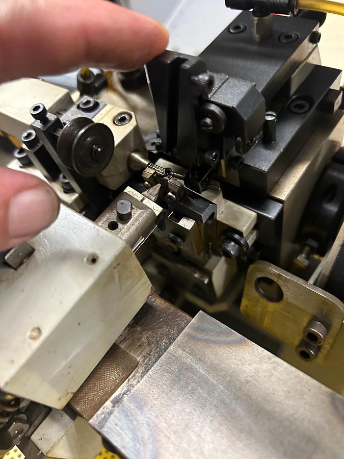 Used 8591-100 MCA Single Curb Chain Making Machine, Model RP006, S/N: 136