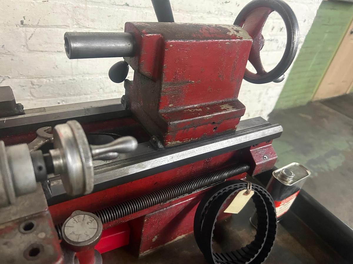 Used Clausing 10" x 24" Precision Floor Model Belt Drive Metal Cutting Lathe, Model #4903