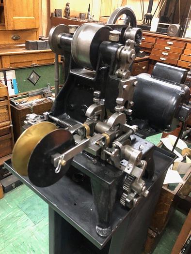 Used 3398-385 Wm.H.Baker Antique Blanking Press with Mechanical Indexing Roll Feed – Circa 1890