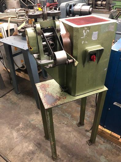 Used 3032-150 Buhler (GERMANY) 2-HI Precision Power Wire Rolling Mill with Take Up & Pay Off