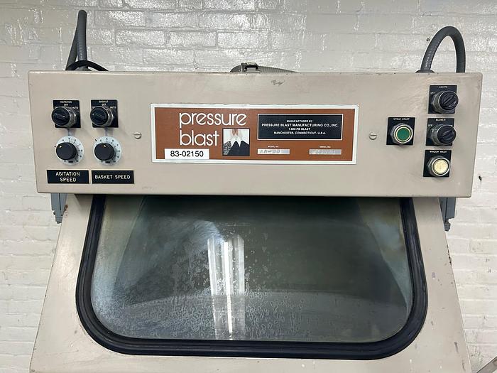 Used Pressure Blast Mfg Co. Model AA-33 Abrasive Blast Cabinet System with Blower