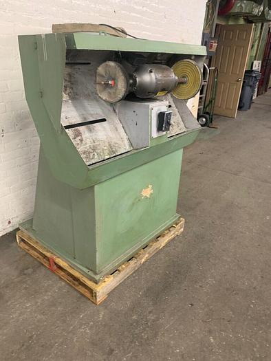 Used 5910-340 Baldor Dual Spindle 1-1/2 HP Buffing Polishing Machine with Dust Collector System