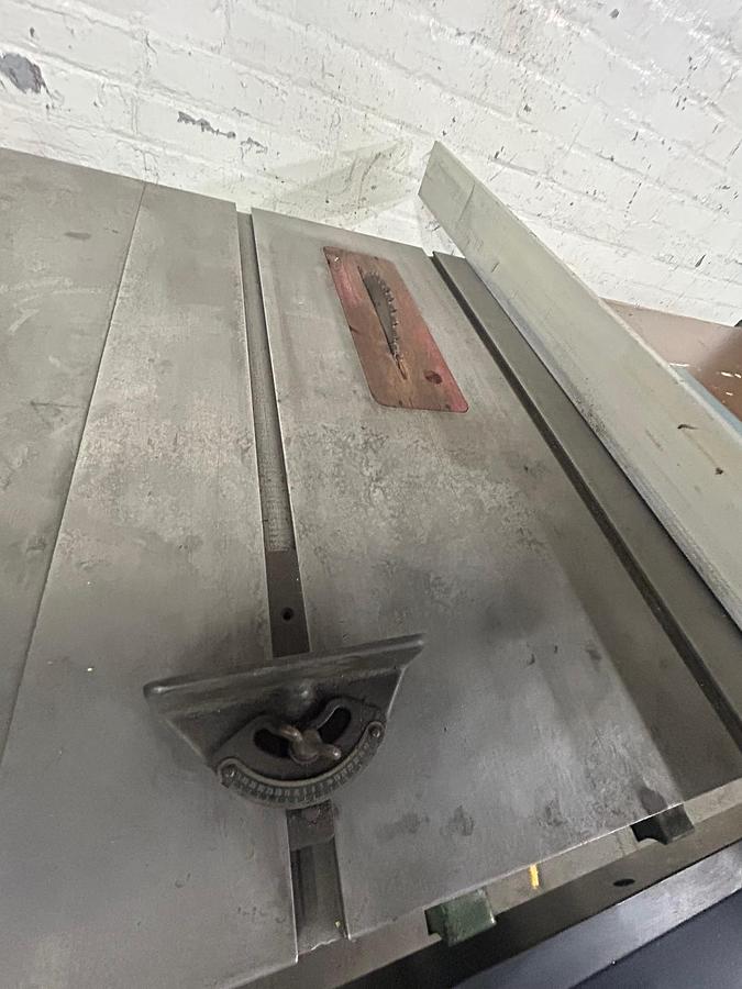 Used Boice Crane 3500 10″ Monomaster Table Saw With 9-FT Roller table