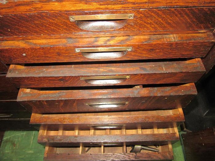 Used 5794-385 Antique American Watch Tool Co. Watchmaker’s Lathe with Wood Enclosure