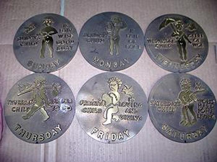 Used Antique Brocading Plates IN STOCK