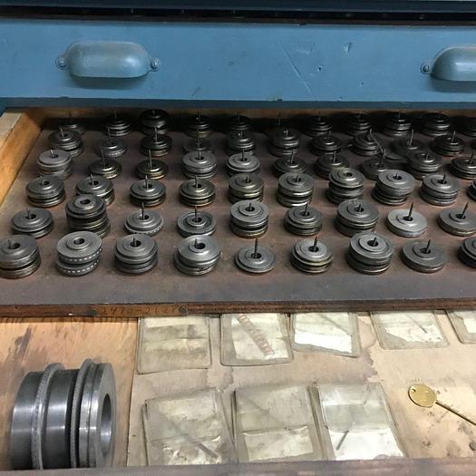 Used 9127-150 Antique Vintage Turks Head Engraved & Forming Rolls Collection of 1,750