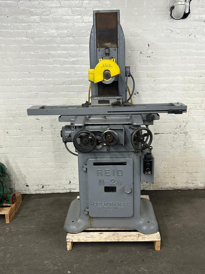 Used  Reid No. 2-B 6"X 18" 3Ph Reciprocating Grinder with B&S Magnetic Chuck
