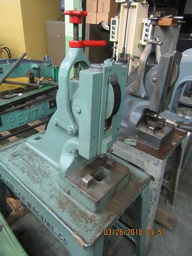 Used Ruesch 7-Ton Heavy Duty Foot Press, Model #7