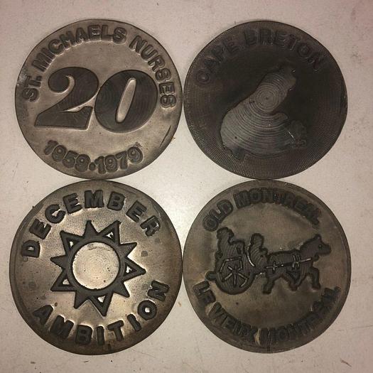 Used 3529-700 Assorted Group Lot of 50 Antique Mixed Master Brocading Templates – Brass, Bronze and Magnesium Material