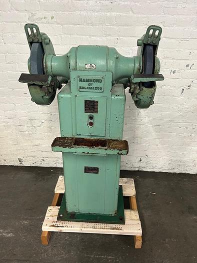 Used Hammond /Kalamazoo No-Dust Self Contained Pedestal Grinder Model ND-10