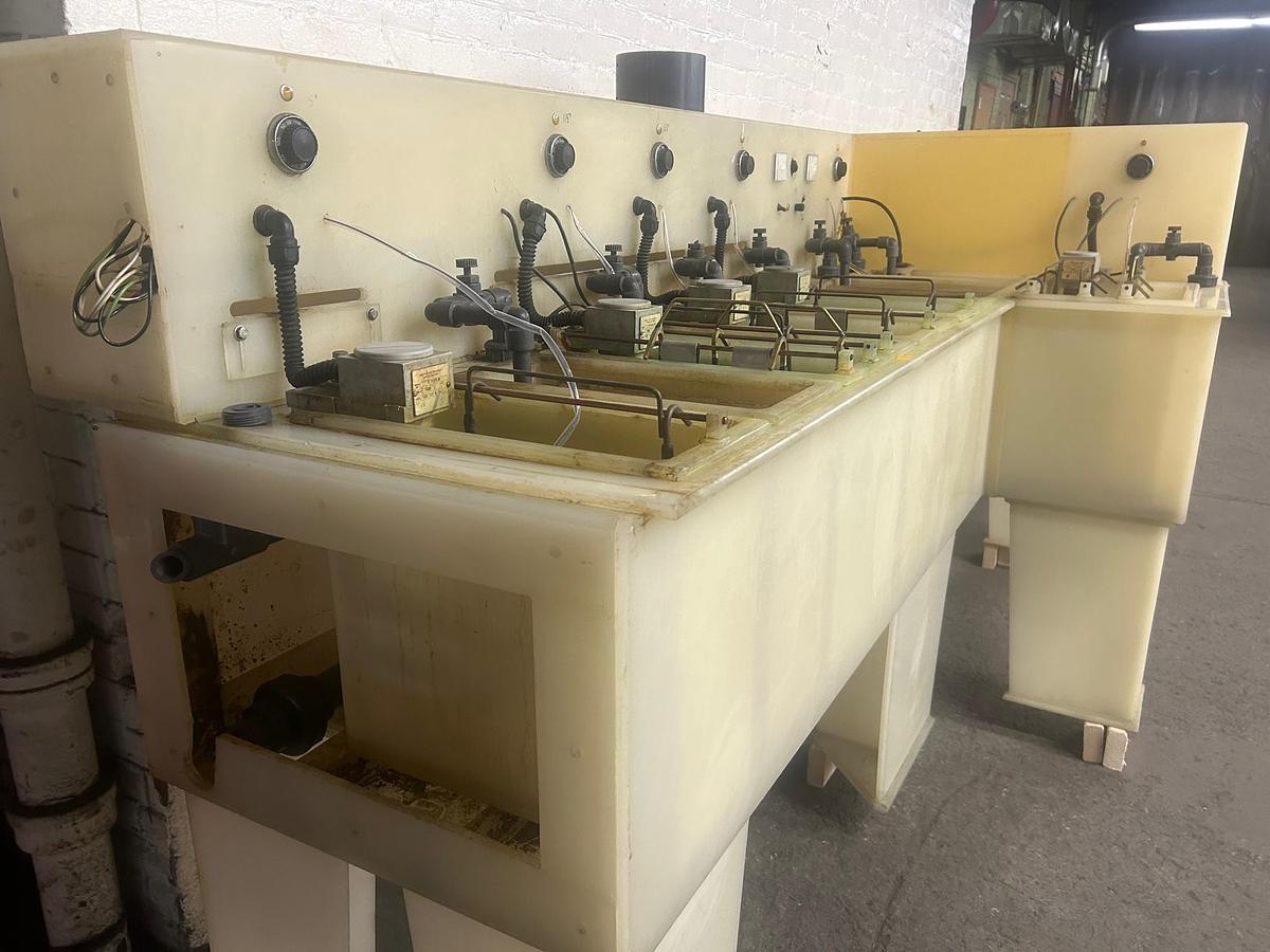 Used Manual Dip Plating Line: Dual Station, Poly-Pro Construction for Jewelry Gold, Silver Nickel Copper