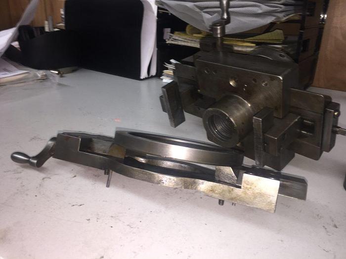 Used 2841-385 Antique MJ Brohen Brocading Ellipse Precision 360 Chuck/Vise & Oval Attachment