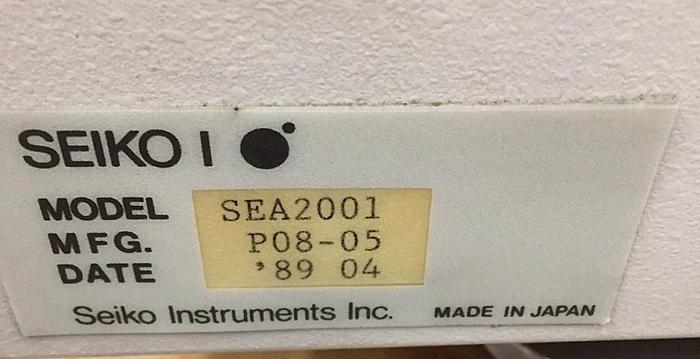 Used 2673-400 Seiko Assay Machine Model SEA2001