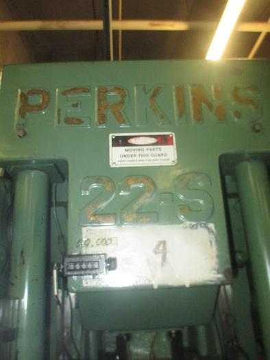 Used 1687-230 Perkins 22 Ton HIGH SPEED Gap Frame, High Speed Flywheel  Power Press, Model 22-S