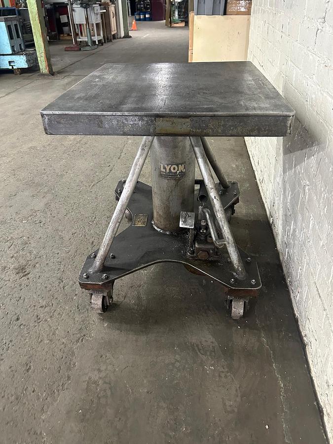 Used Vintage - Lyon Iron Works Hydraulic Lift Truck / Welding Table