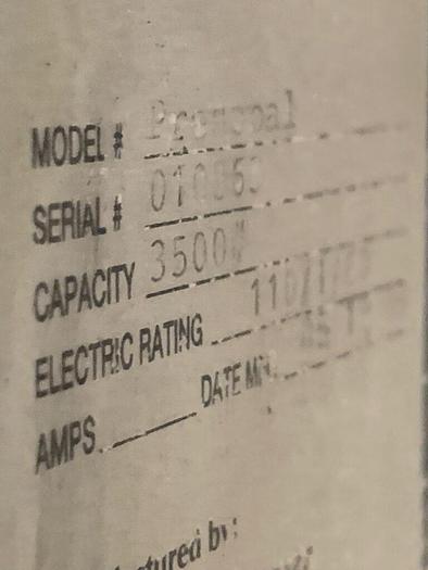 Used 5901-580 CoilMate Presspal Pallet Decoiler, 36″ Platform, Capacity 3500