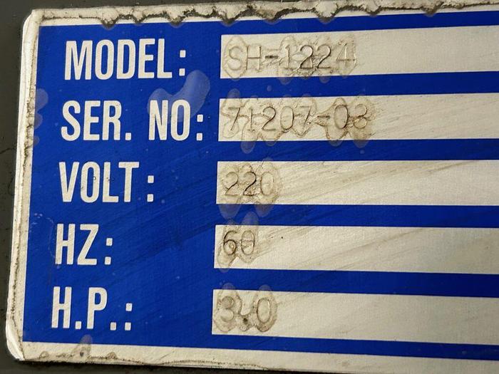 Used 5291-420 Sharp Grinding Machine Surface Grinder Model SH-1224 with Servo Driven (Z) Downfeed