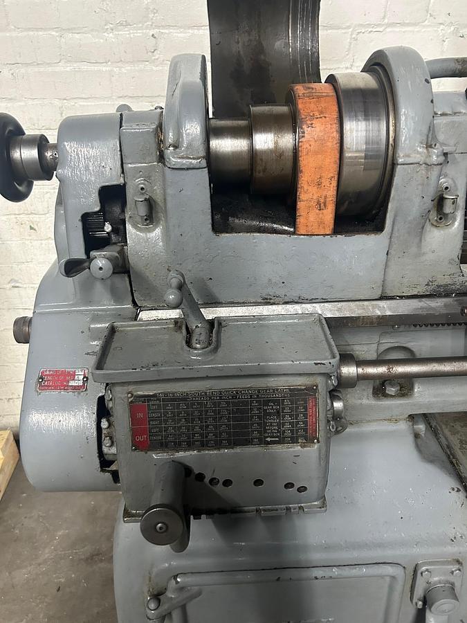 Used South Bend 14-1/2"X 38" Heavy Duty Precision Lathe Model 8183C W/ Taper Attachment & Tooling