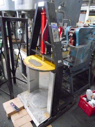 Used 2849-220 Pig Press DRM607 Spark Resistant Waste Compactor W /Structural C-Channel Frame & Aluminum Ram