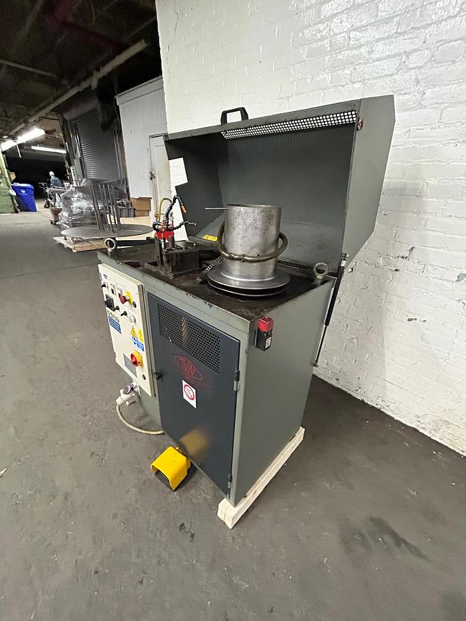 Used TVN Model T2/P Two Passages Bull Block Wire Drawing Machine, 5mm Max Gold Wire Input