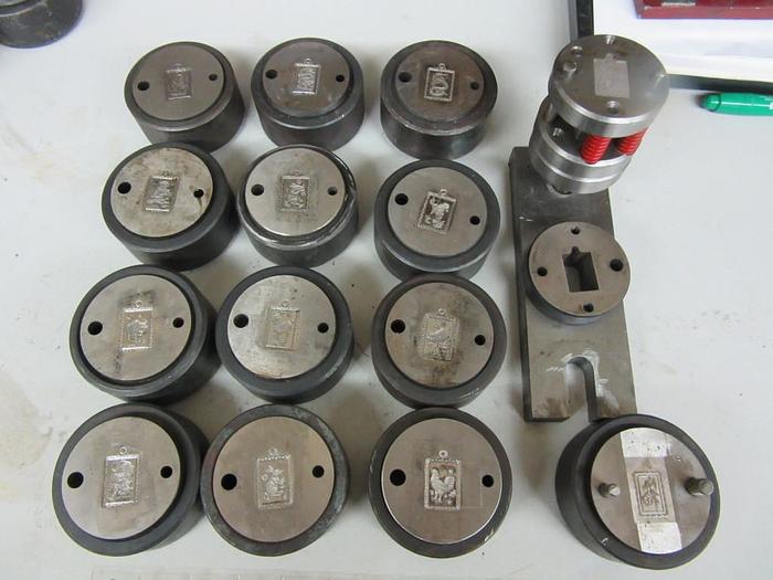 Used 2033-390 Chinese Zodiac Charms 1″ x 5/8″ Pendant Shaped Zodiac Signs – Full Set