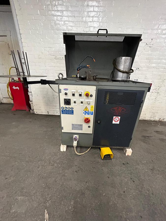 Used TVN Model T2/P Two Passages Bull Block Wire Drawing Machine, 5mm Max Gold Wire Input