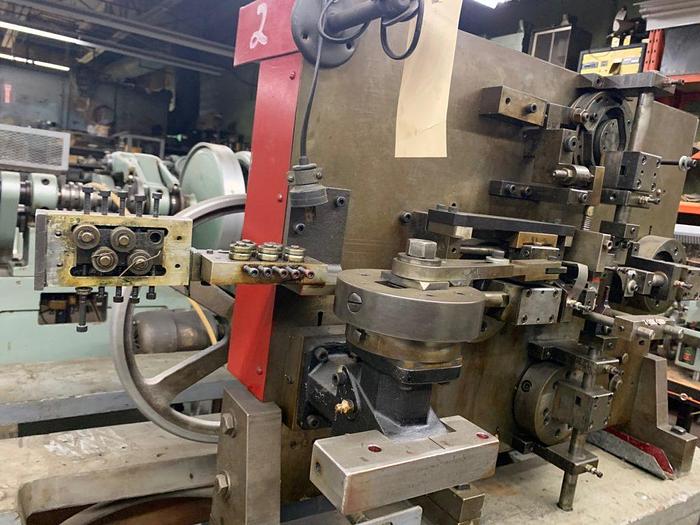 Used 8329-145 GoldPro Vertical Four-Slide #2 Wire Forming Machine Produces 4.76 mm. O.D. Ring