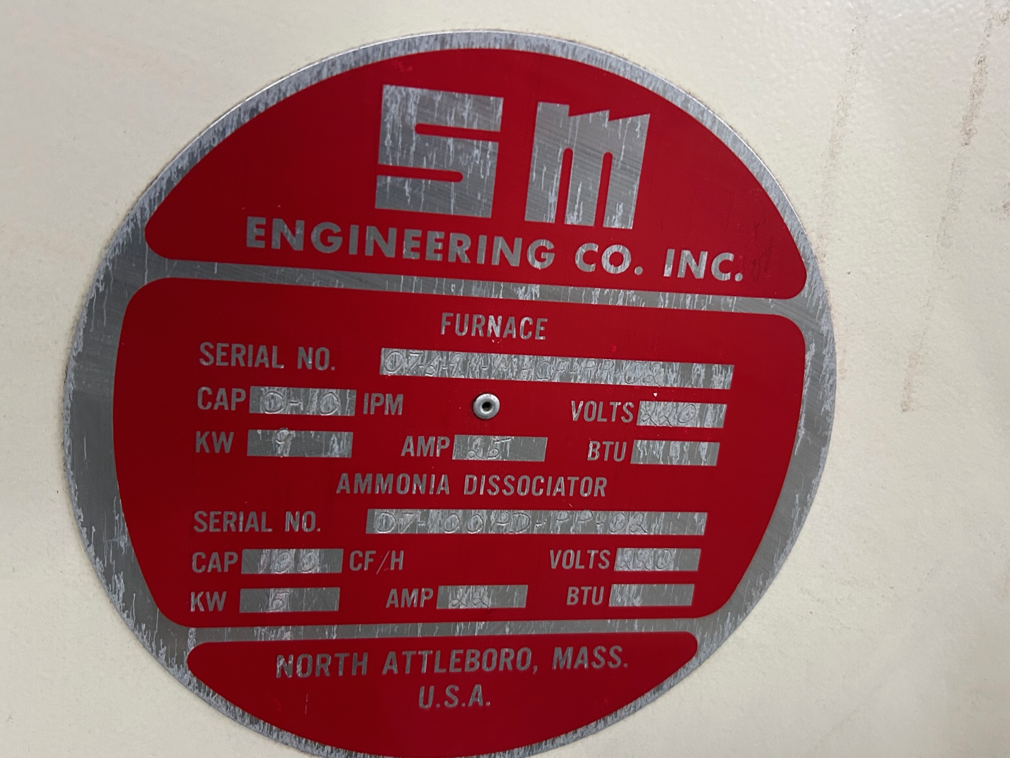 Used SM Engineering Mini Six Belt Annealing Soldering Furnace with Ammonia Dissociator