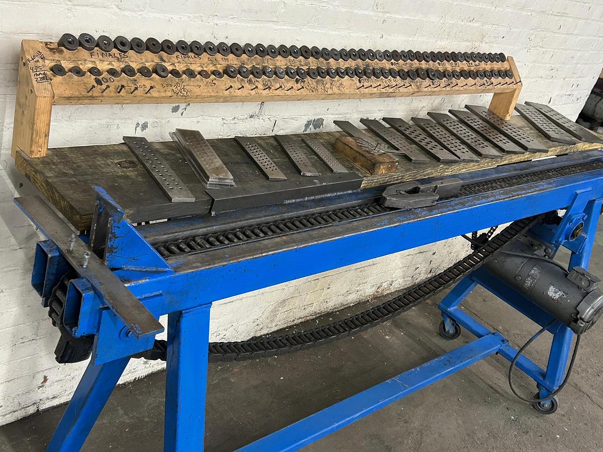 Used Power Motorized Draw Bench 6'5" Complete with Draw Dies / Draw Plates