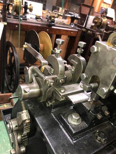Used 3398-385 Wm.H.Baker Antique Blanking Press with Mechanical Indexing Roll Feed – Circa 1890