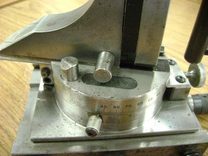 Used 1491-700 J&S Fluidmotion Radii & Angle Wheel Dresser for Tool & Cutter, Universal & Surface Grinders, Model #RFG-50