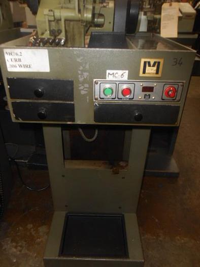 Used 0211-100 MGZ Single Curb Chain Making Machine Model MGZ 93