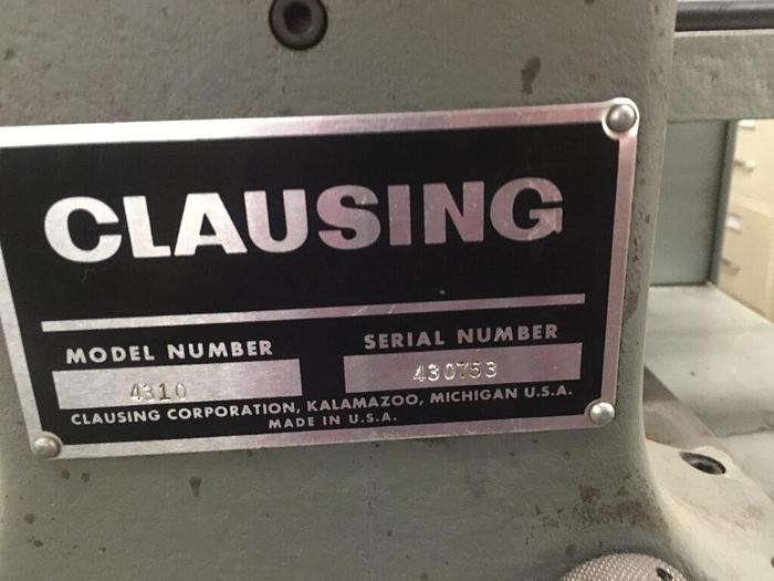 Used 2921-530 Clausing 14″ Optical Comparator Model 4310