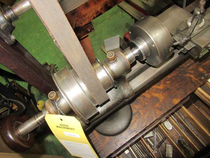 Used 5794-385 Antique American Watch Tool Co. Watchmaker’s Lathe with Wood Enclosure