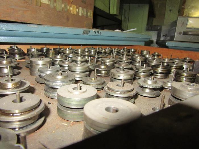 Used 9127-150 Antique Vintage Turks Head Engraved & Forming Rolls Collection of 1,750