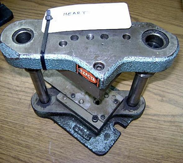 Used 1575-390 Stamping Press Tool And Die To Make Small Heart- Jewelry Pendant