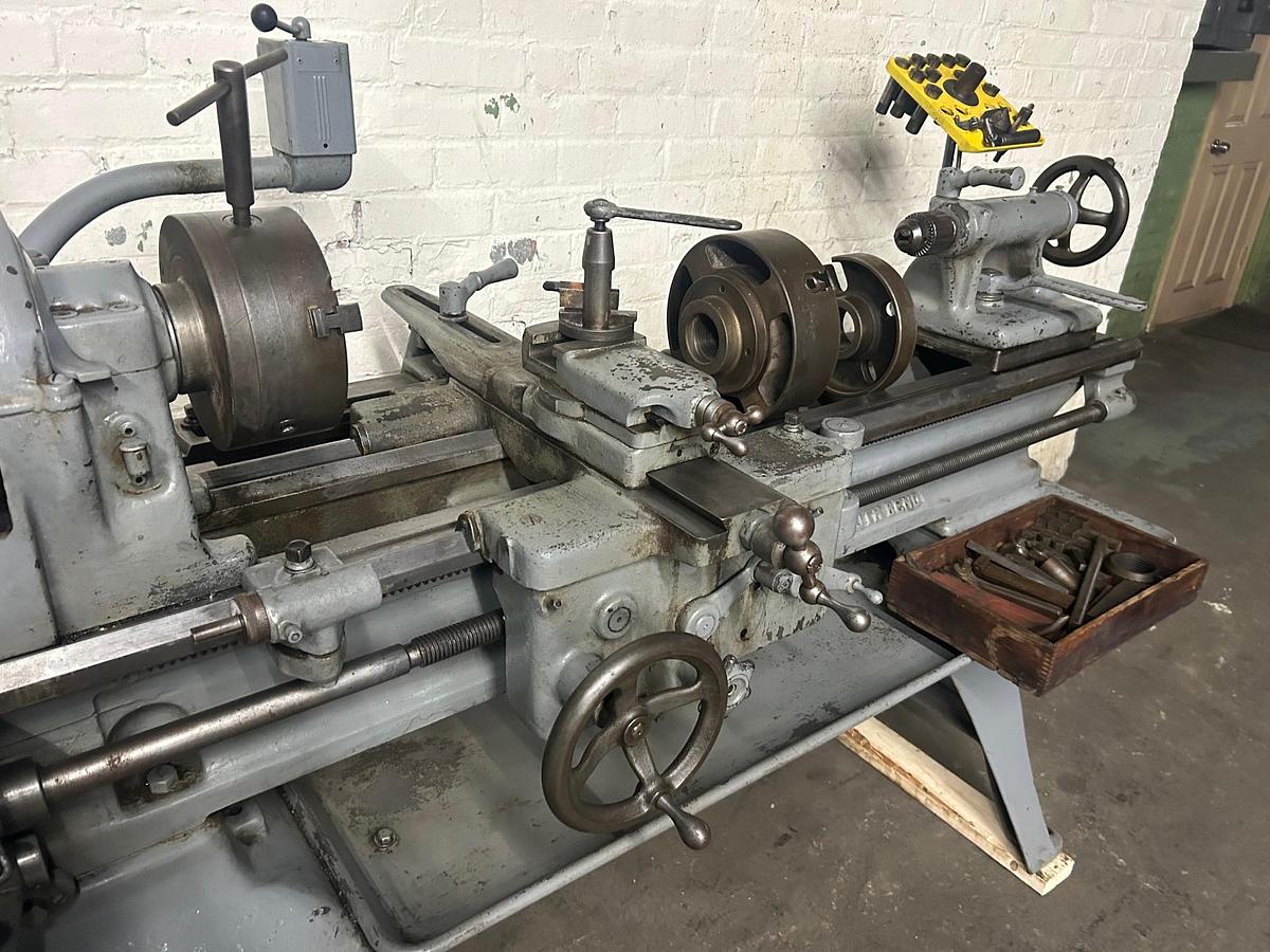 Used South Bend 14-1/2"X 38" Heavy Duty Precision Lathe Model 8183C W/ Taper Attachment & Tooling