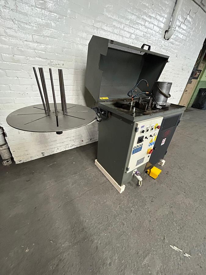 Used TVN Model T2/P Two Passages Bull Block Wire Drawing Machine, 5mm Max Gold Wire Input