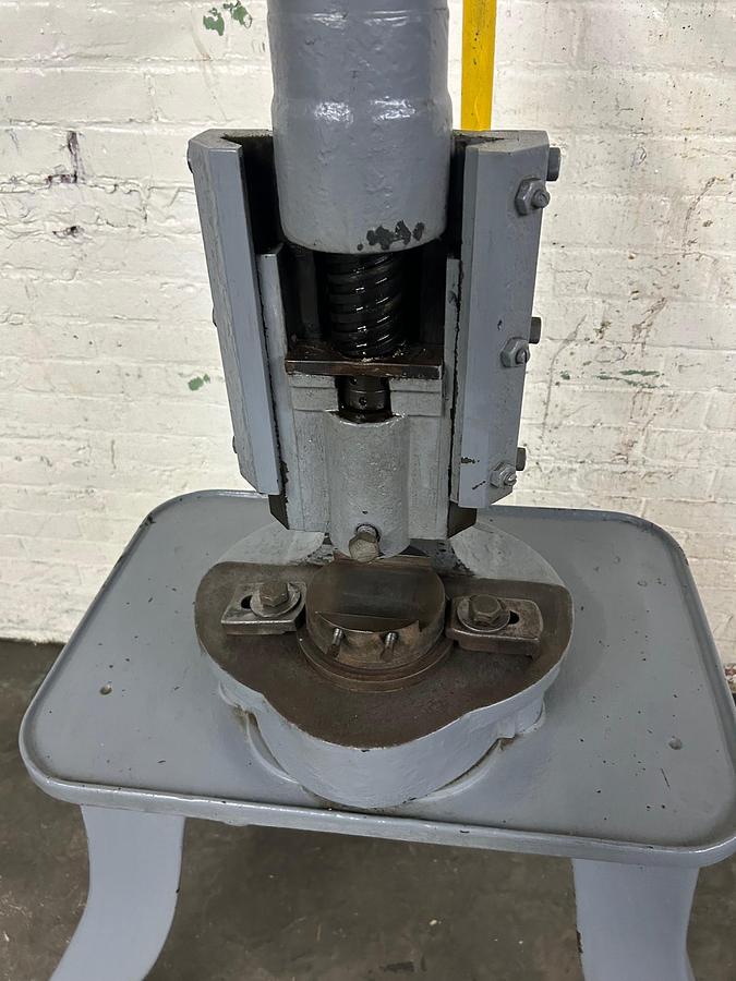 Used H. Blundell & Co Antique Hand Operated Stamping / Forming Screw press / Fly Press Providence RI - 1869