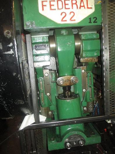 Used 1672-230 Federal 22 Ton HIGH SPEED OBI Single Crank Power Press, Model 22T